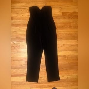 Express Black Strapless Jumpsuit
